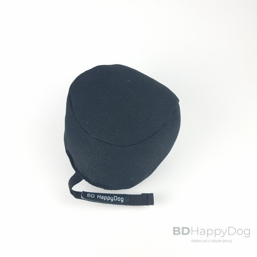 Piłka dla psa z uchwytem 20cm - materiał ringowy - zielony 4