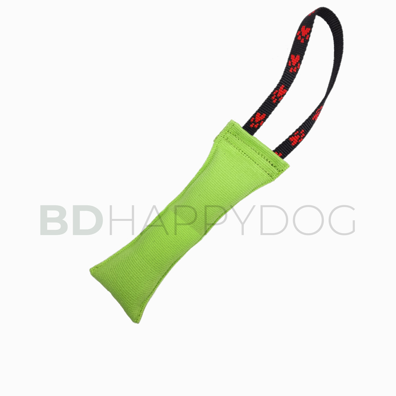 Gryzak szarpak dla psa z uchwytem 24x8cm - poliester - zielony 1