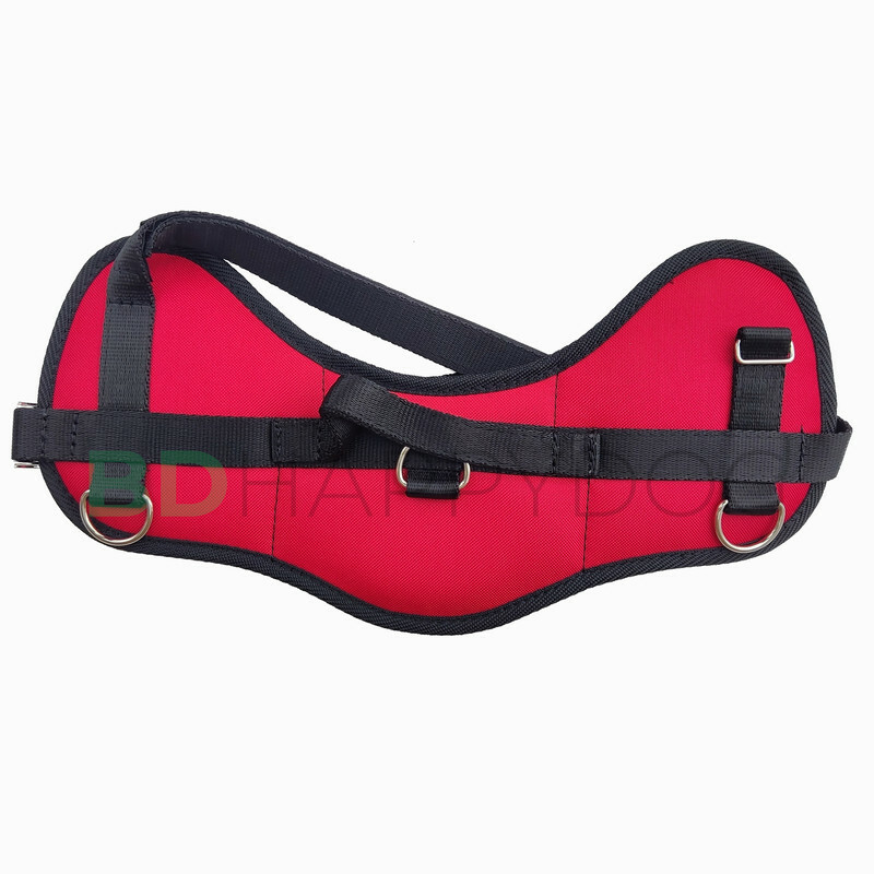 Uprząż dla psa sportowa 65-80cm - kodura - czerwony 1