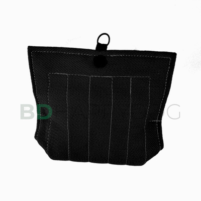 Klin dla psa z jednym uchwytem 28x23cm - materiał ringowy - czarny 1